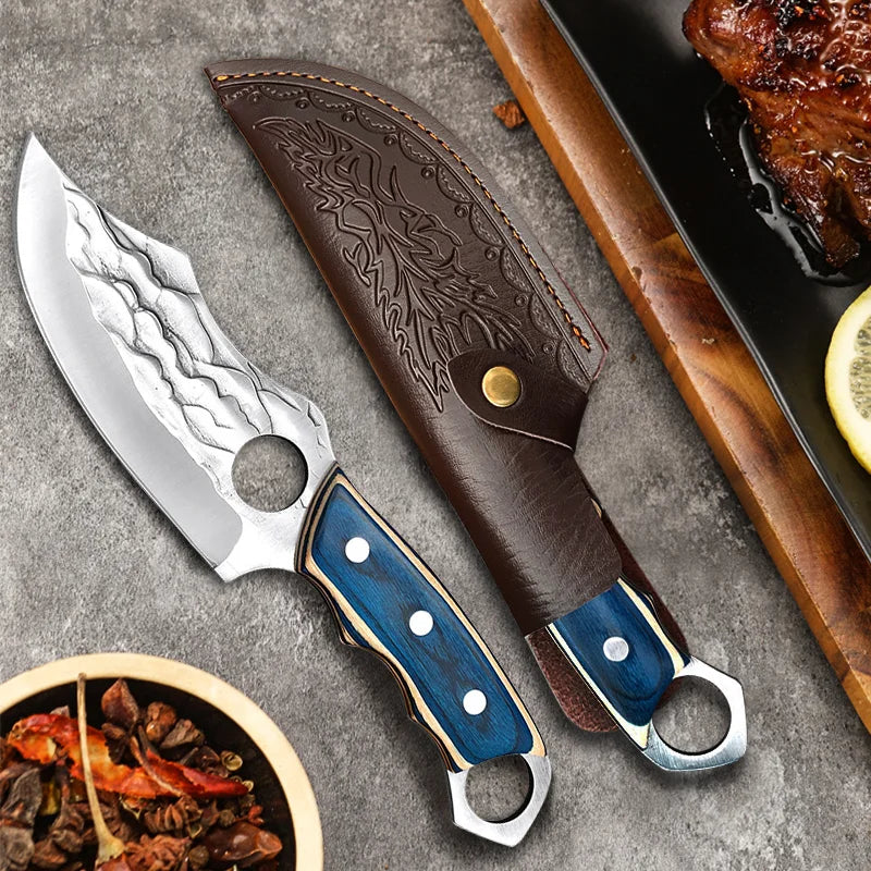 High Hardness Butcher Knife Stainless Steel Tiger Pattern Kitchen knife Bone Chopper