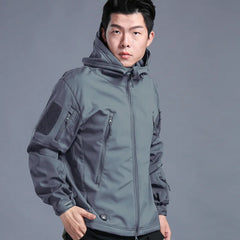 Shark Skin Soft Shell Tactical Jacket Men Fleece Waterproof Mens Jackets