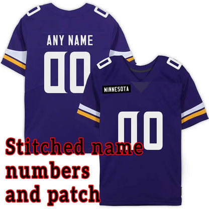 Stitched Football Jersey Custom Jacksonville,Miami,Minnesota,New England,New Orleans,San Francisco,Seattle,Tampa Bay,Tennessee,W