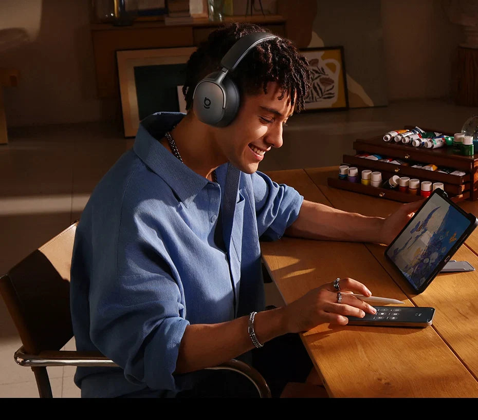 Baseus Inspire XH1 Sound by Bose ANC Wireless Headphone Bluetooth 6.1 48dB Adaptive Noise Cancellation Headset Hi-Res LDAC 100Hr