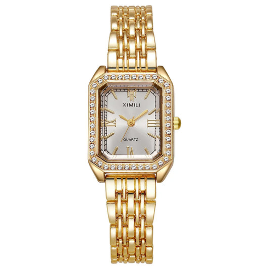 New High-end Luxury Ladies Watches Elegant Diamond Jewelry Quartz Bracelet Wristwatch Gifts for Women 2025 Fashion Dress Watch