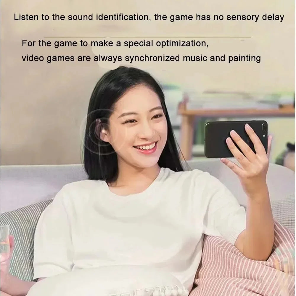 Mini Sleep Wireless Bluetooth Headphones TWS Headsets With Mic Stereo Sport In-ear EarphoneLong Standby HD Call Earbuds Game