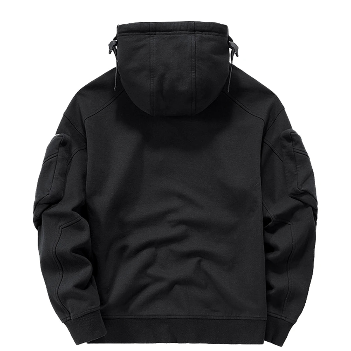 Streetwear Hoodies Harajuku Y2K Hip Hop Sweatshirts High Neck Mask Windproof