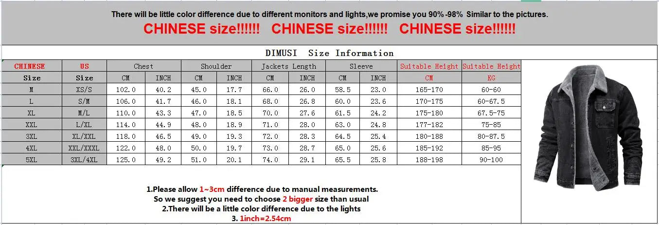 Winter Men's Denim Jackets Man Casual Fleece Warm Windbreaker Jacket