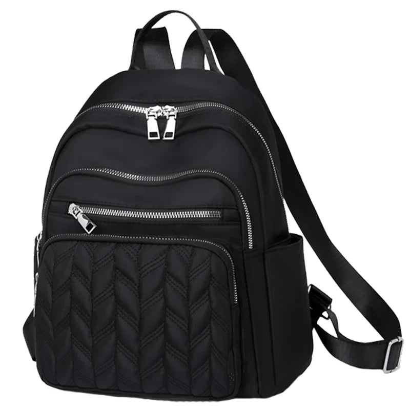 Men's and women's fashionable backpack made of nylon, suitable for travel, tourism and photography. It has multiple pockets.