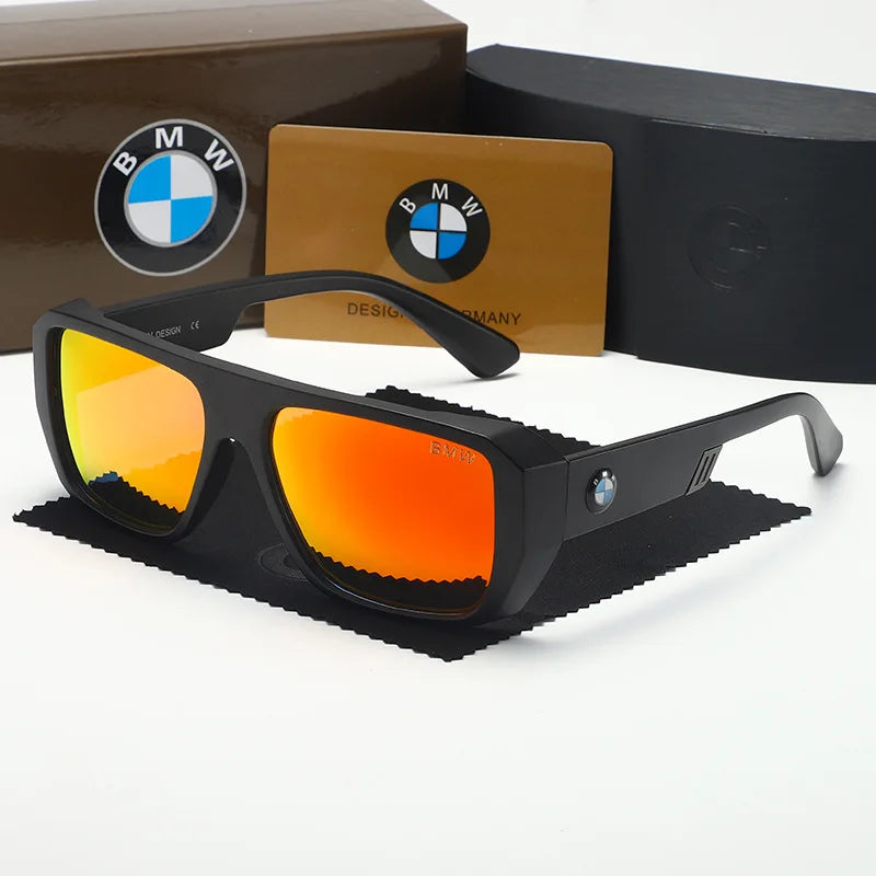 BWM Luxury Polarized Sunglasses Men UV Anti-Glare Driving Cycling Fishing Outdoor Beach Hiking Sunglasses Mirror Color Film