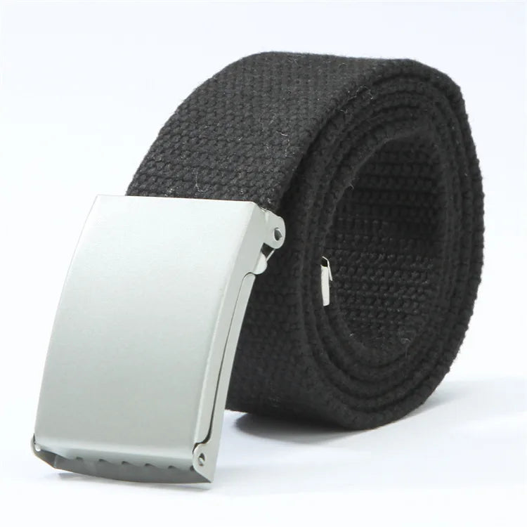 Men's Belt Fashion New Unisex Trousers Belt Women's Belt Canvas Belt Breathable Outdoor Tactical For Jeans Adjustable Waist Belt
