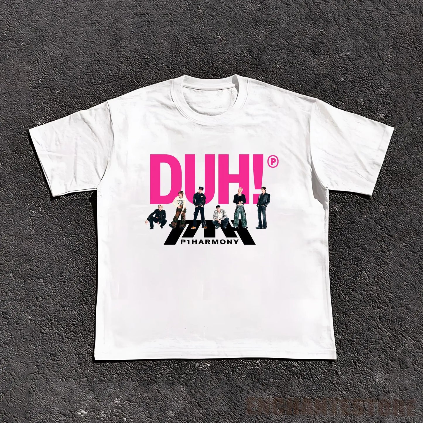 Summer Men P1Harmony 2025 DUH Same T-shirt Kpop Print Summer Short Sleeve Tee for Fans Men Women Clothing Streetwear T Shirts