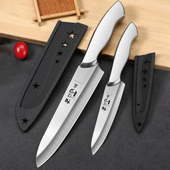 steel handle Chef's knife, Sushi non-stick salmon knife Sharp multi-purpose fruit