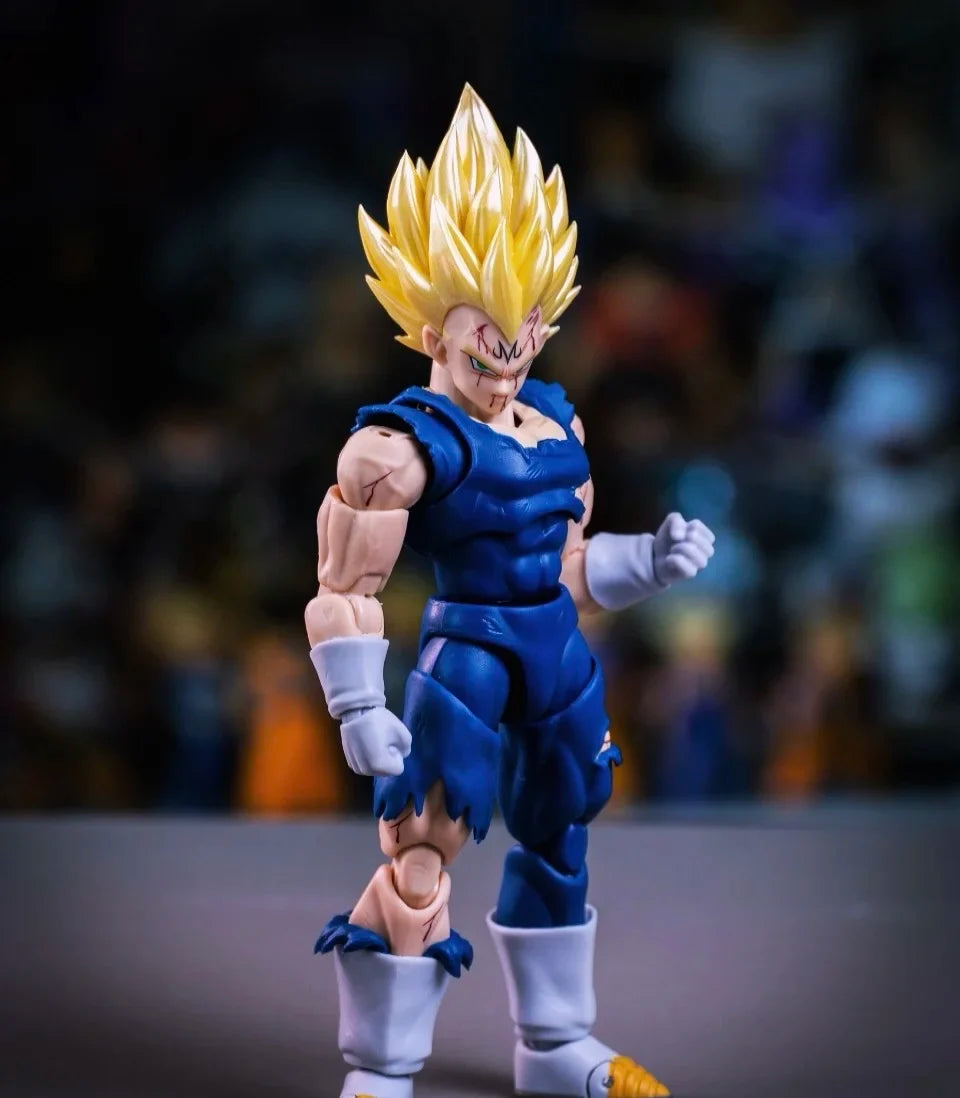 In Stock Black Hole Toys & TK Dragon Ball SHF Super Saiyan SSJ Majin Vegeta Full Power Anime Action Figures Models Gifts Kid Toy