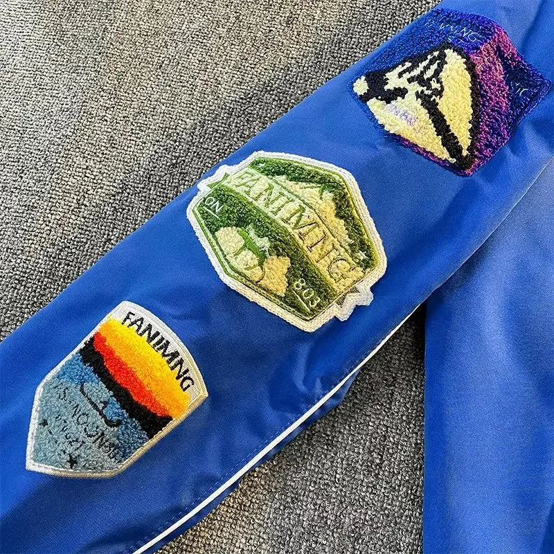American Retro Baseball Jacket Male Spring And Autumn Loose Embroidery Tide Jacket