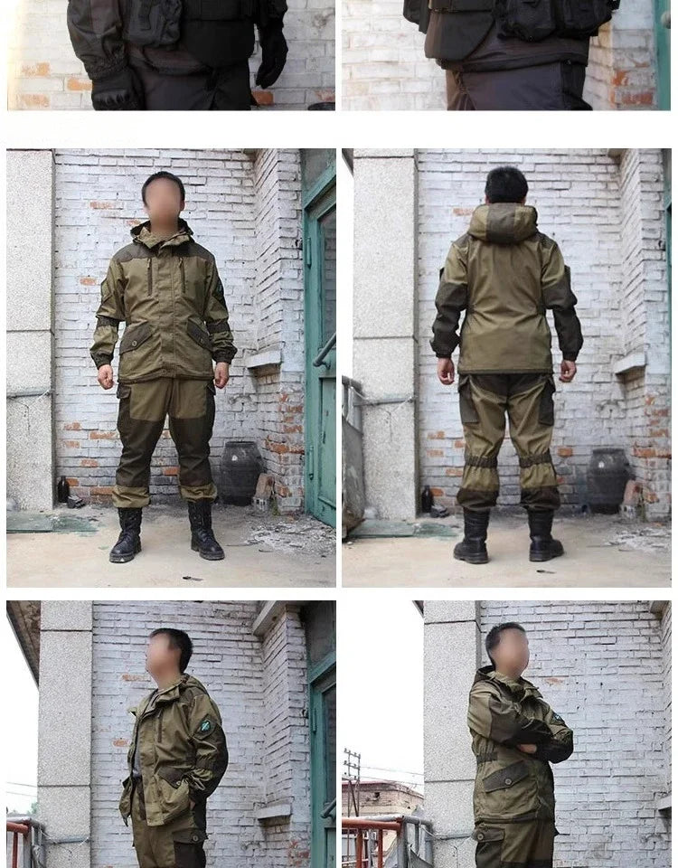 GORKA-5 Combat Suit Set SMTP E7 Outdoor Hunting Combat Suit for Russian Men's Jacket Combat Suit Hunting Work Uniform