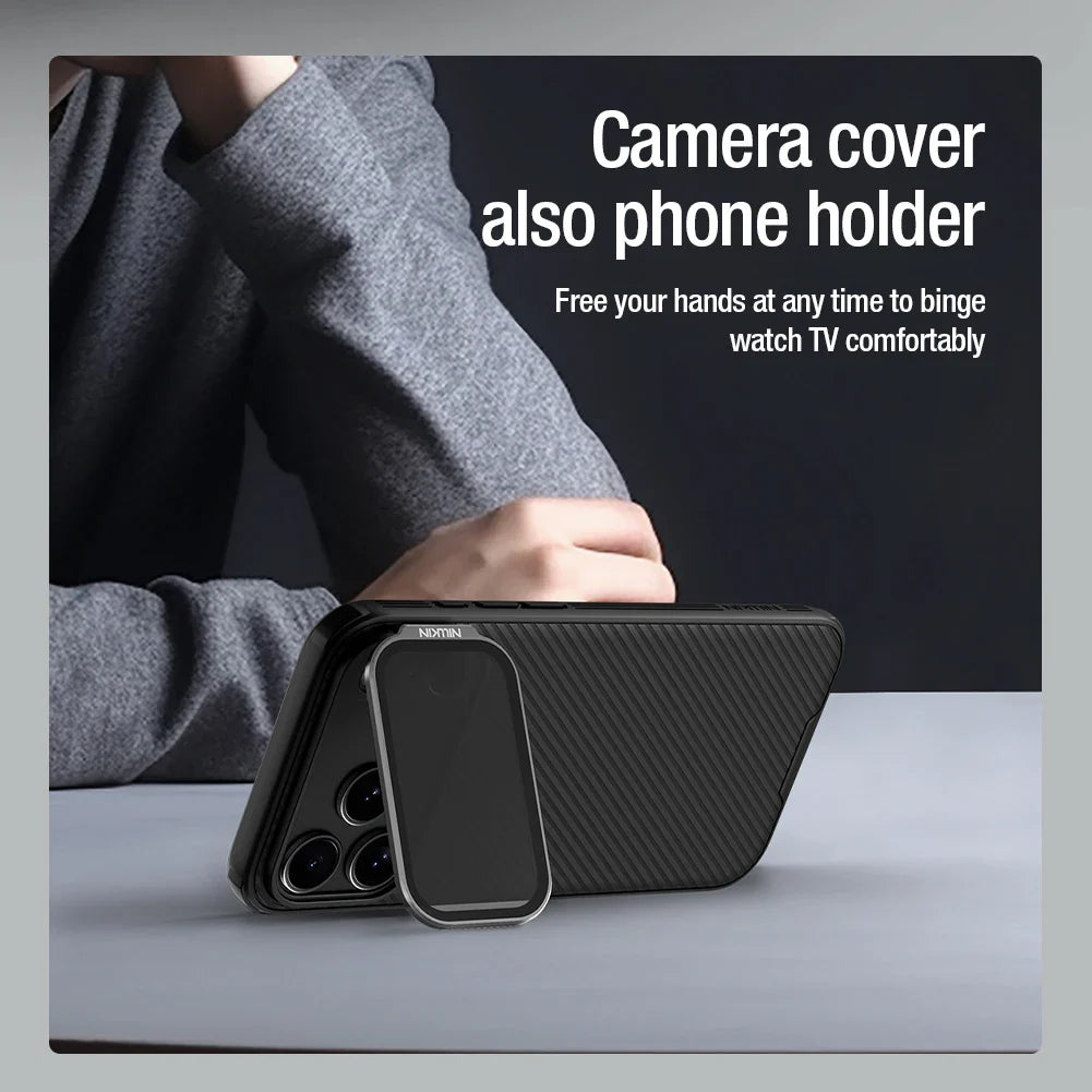 For iPhone 17 Pro Max Magsafe Case NILLKIN CamShield Prop With Foldable Protection Lens Stand Magnetic Cover For iPhone 17 Pro