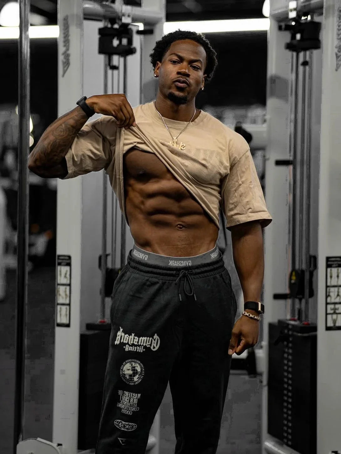 Men's Sports and Leisure Loose Version of Fitness Wool Pants Fall and Winter Fashion