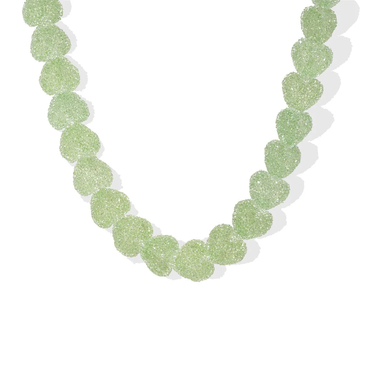 New colorful love candy resin necklace, cute love candy, niche design, collarbone chain women's gift necklace