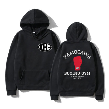 Anime Hajime No Ippo Kamogawa Boxing Gym Hoodies Women Winter Men Hoodie SpringAutumn Sweatshirt Hip Hop Harajuku Sudaderas
