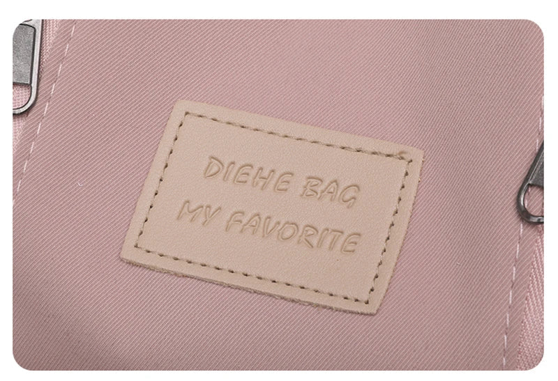 DIEHE Solid Color Women Backpack High Quality Youth Waterproof Backpacks for Teenage Girls Female School Shoulder Bag Bagpack