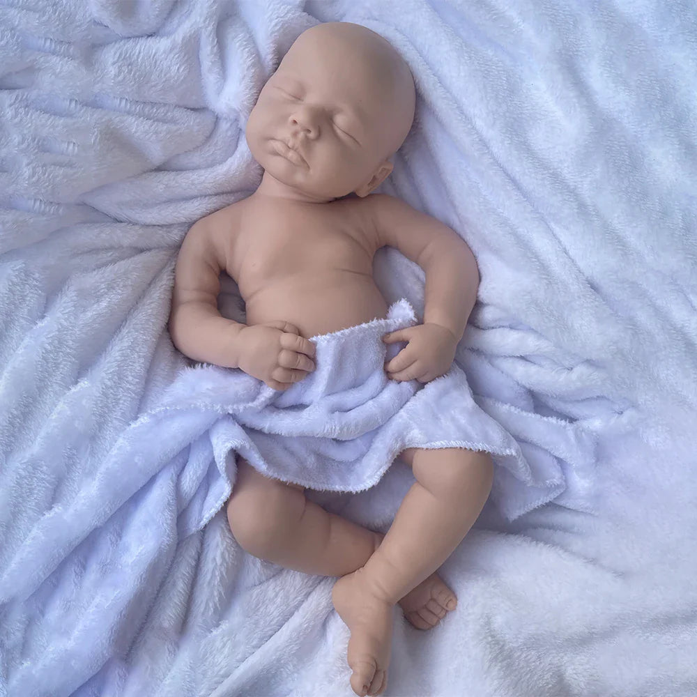 Full Body Silicone Reborn Baby Girl Loulou 20Inch 1:1 Lifelike Silicone Bebe Washable Newborn Dolls for Kids Teaching
