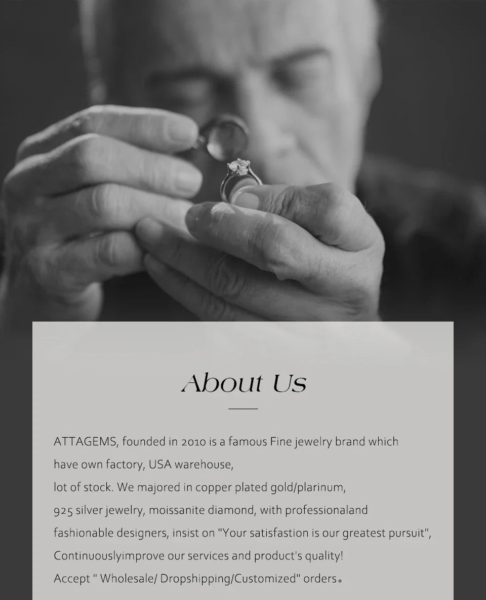 ATTAGEMS Full Moissanite Luxury Bracelet D VVS1 For Women Real S925 Sterling Silver Gold Plated Lucky Engagement Wedding Jewelry