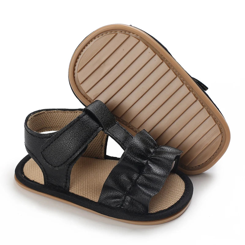 Baby Girls Shoes Summer Fashion Casual Sandals Soft Rubber Sole Non-Slip