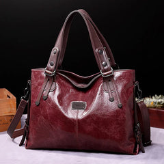 Fashion Large Capacity Commuter Ladies Tote Bag Retro Casual Girls Single Shoulder