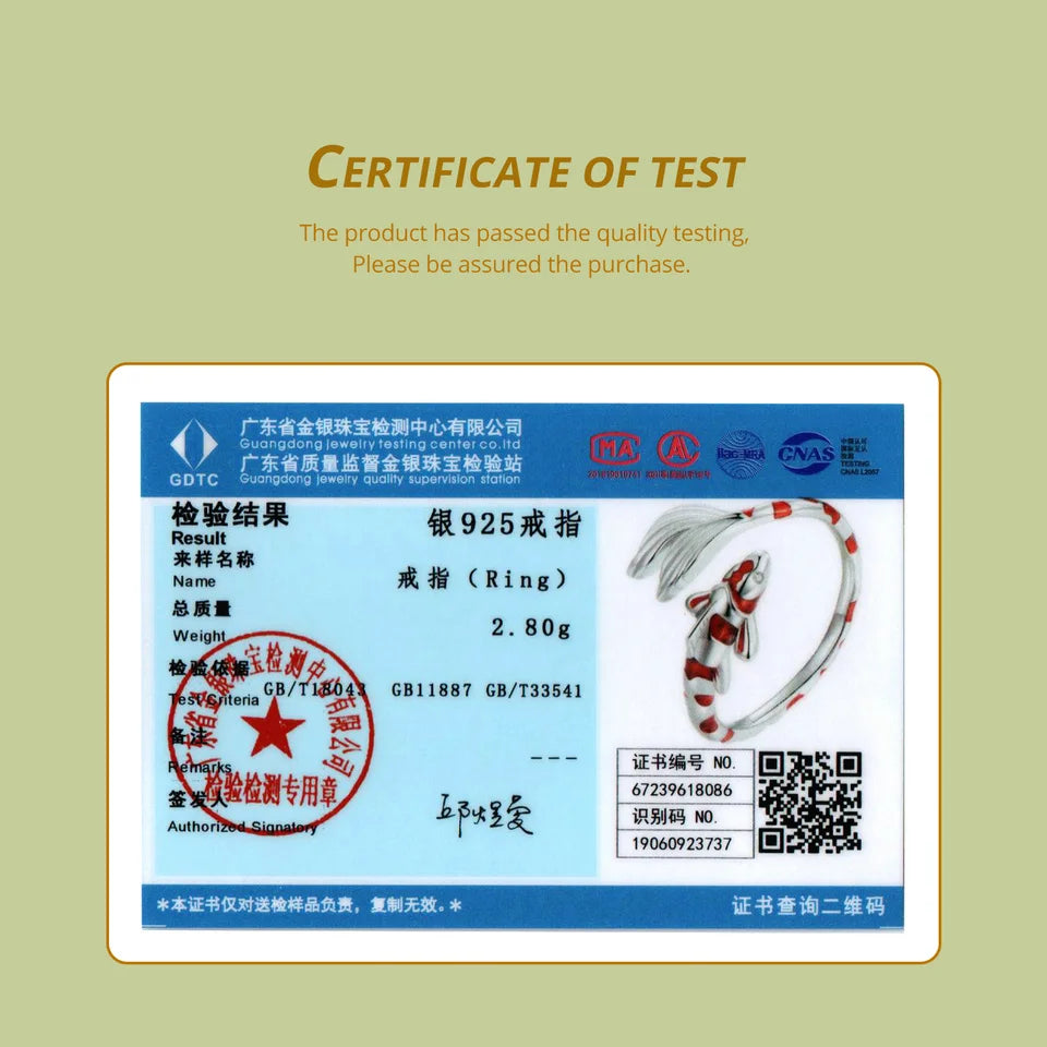 BAMOER Guardian Lucky Fish Rope Chain Bracelet Earrings Ring for Couple 925 Sterling Silver Enamel Jewelry Friendship Fashi