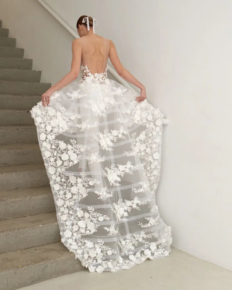 Evening wear Dresses: Floor-Length Lace of Formal Evening Prom Dress Women