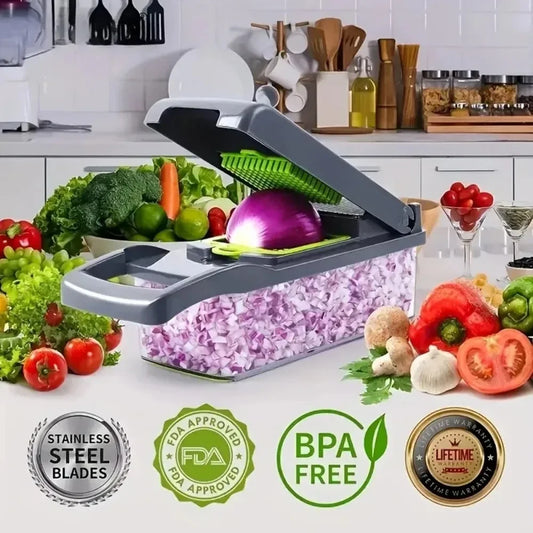 Multifunctional Vegetable Chopper Handle Food Grate Food Chopper Vegetable Slicer