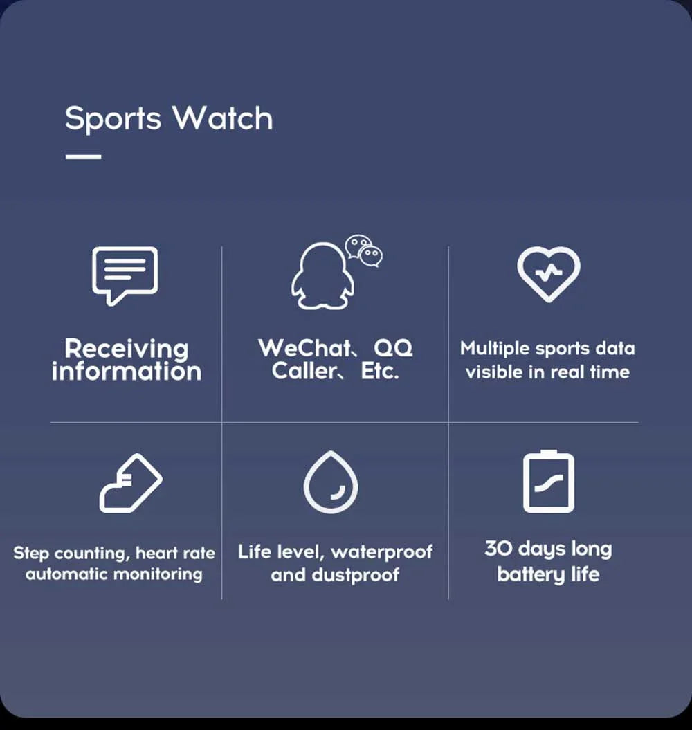 Y68 Smart Watch Color Screen Step Counting Multi Sports Mode Message Reminder Photography Music Remote Control Smart Band