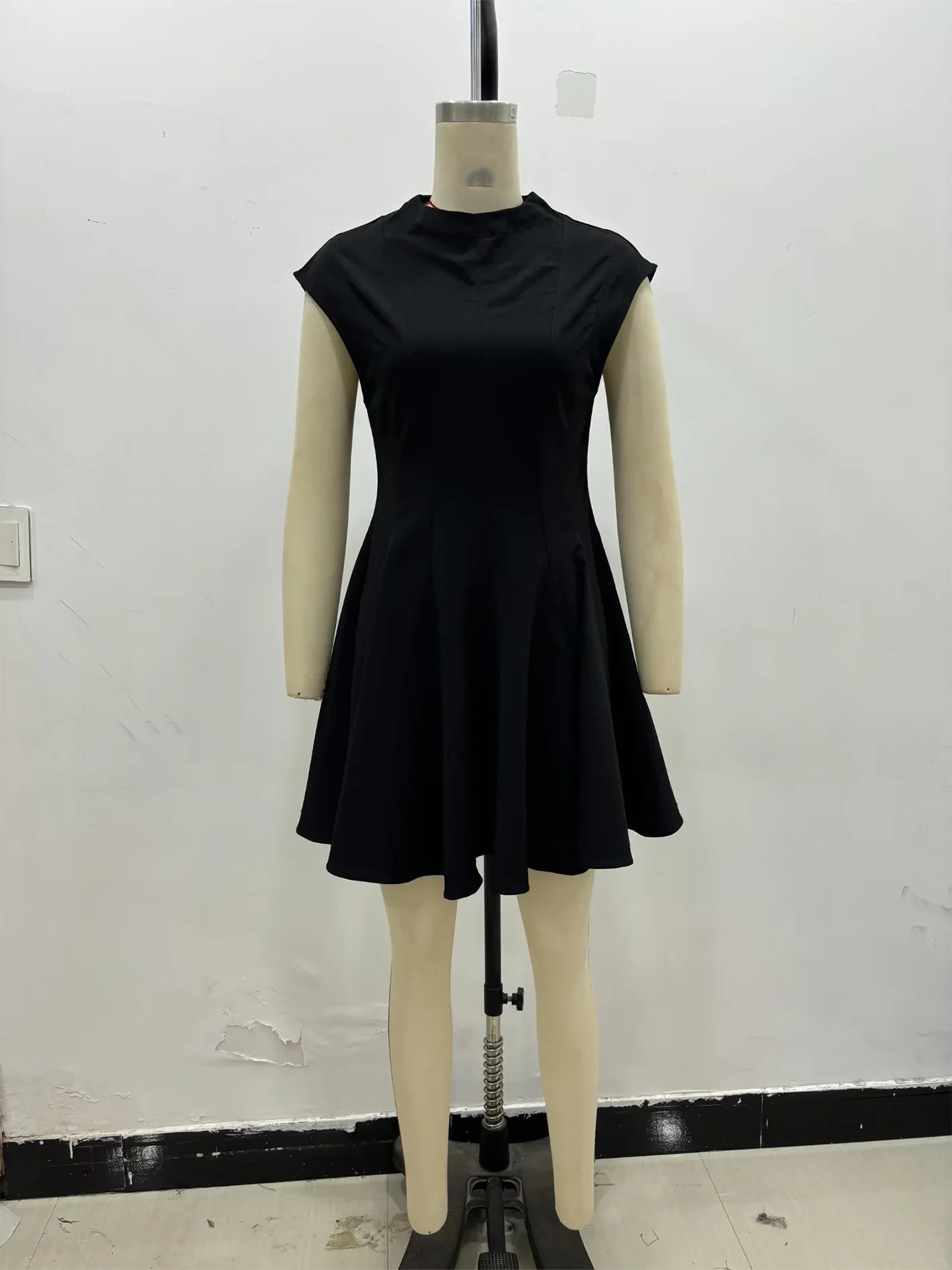 KONDALA Sexy Ruffles Mini Party Dress Women Sleeveless A-Line Chic Evening Club Dress Fashion 2025 Y2K Girl Street Vestidos