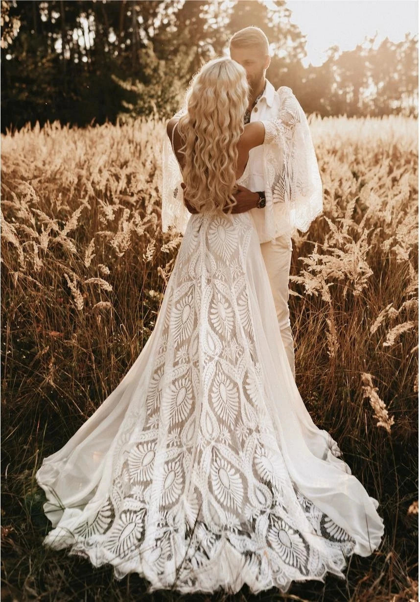 White Bridesmaid Dresses: Wedding Dresses For Women Long Sleeves Lace Pleat