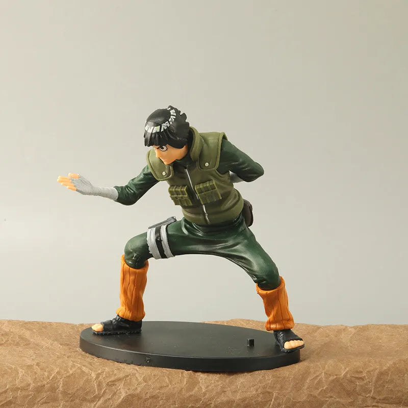 16cm Naruto Anime Figure Rock Lee Hyuuga Hinata Roubu Double Lion Fist Fighting Action Figure Collection Model Doll toys hobbie