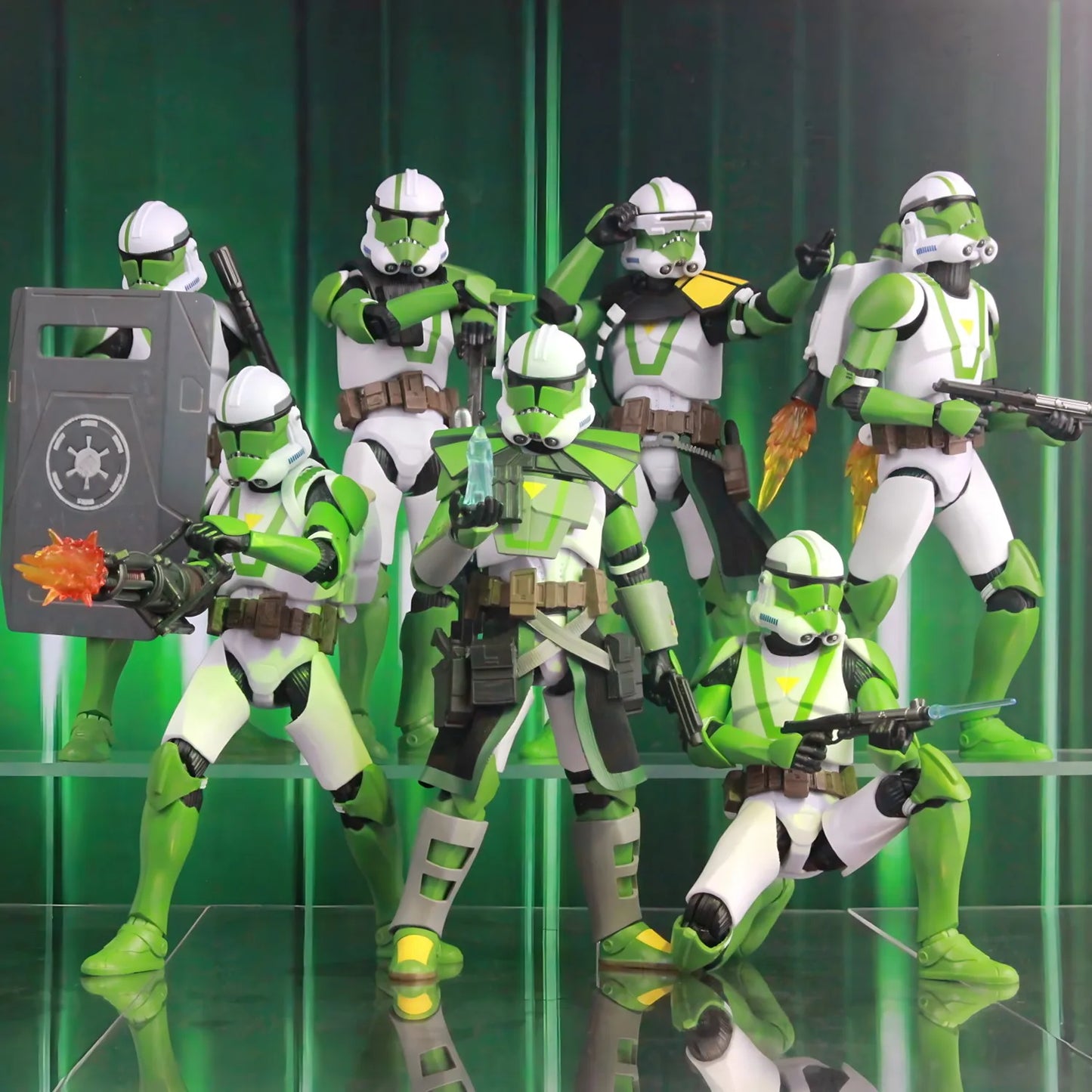 New Body(JOV3.0) - Star Wars 104th Trooper Wolf Pack Boost Sinker Comet Kamino ARC Trooper Grey Team 6" Action Figure Clone Toys