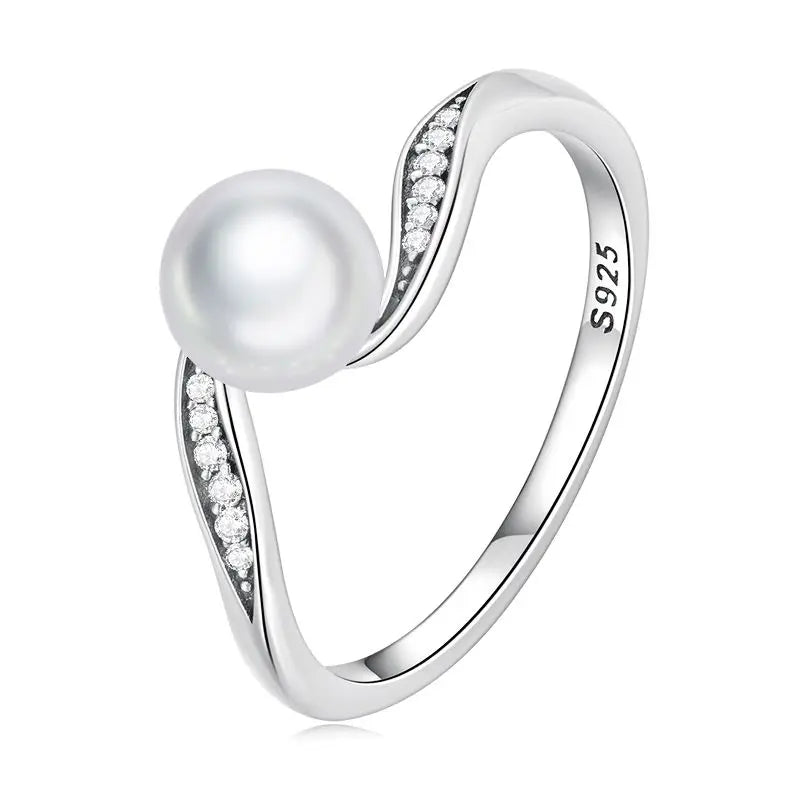 WOSTU 925 Sterling Silver European Simple CZ Ear Buckles Heart Hoop Earrings for Women Wedding Gift Minimalism Jewelry E737