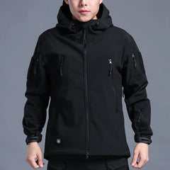 Shark Skin Soft Shell Tactical Jacket Men Fleece Waterproof Mens Jackets