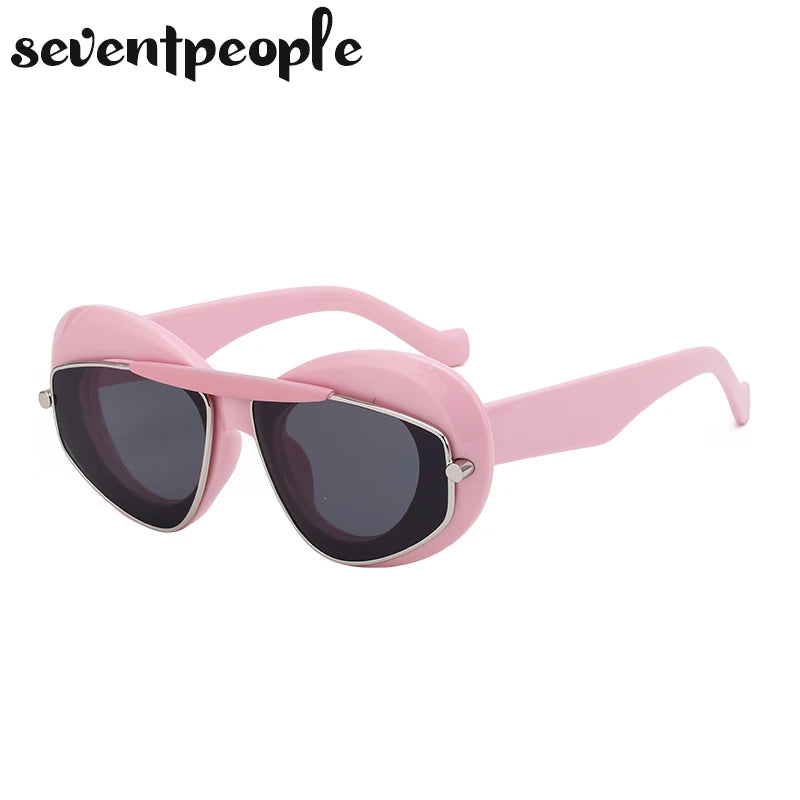 Sunglasses Women Brand Designer Fashion Oval Sunglasses