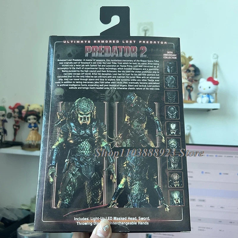 NECA Predator Figrue Ultimate Shaman Elder Armored Lost Warrior Jungle Hunter Snake Vision Predator Alien Figure Model Toy Gifts