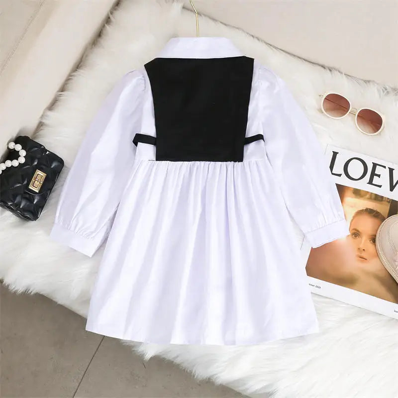 Spring Autumn Girls Dress Korean Fashion Dress for Girls Long Sleeve Casual Princess