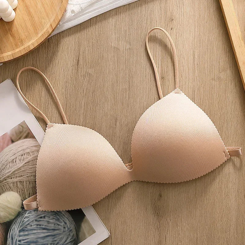 Women Bra Seamless Underwear Women Ultra-thin Thin Shoulder Strap Girls Backless