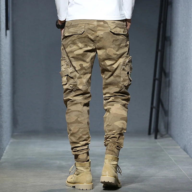 Joggers Cargo Pants Men Casual Hiphop MultiPocket Male Trousers