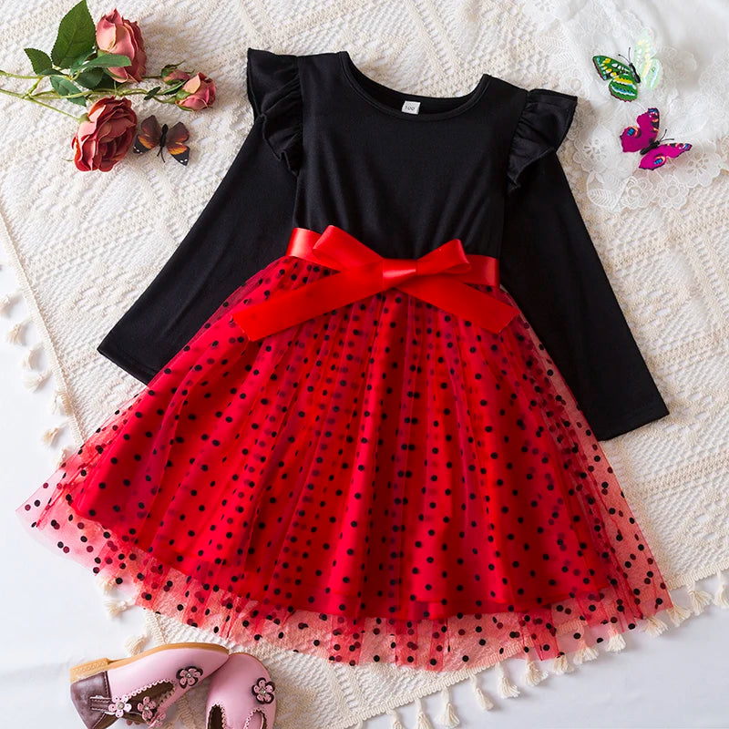 Girls Princess Party Dresses for 3-8 Yrs Kids Birthday Wedding Evening