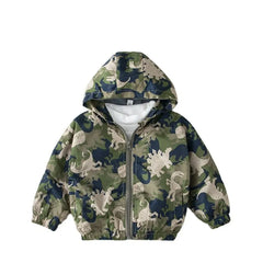 Coat For Boy Dinosaurs Pattern Boy Coat Casual Style Boys Jackets Spring Autumn Clothes Boy