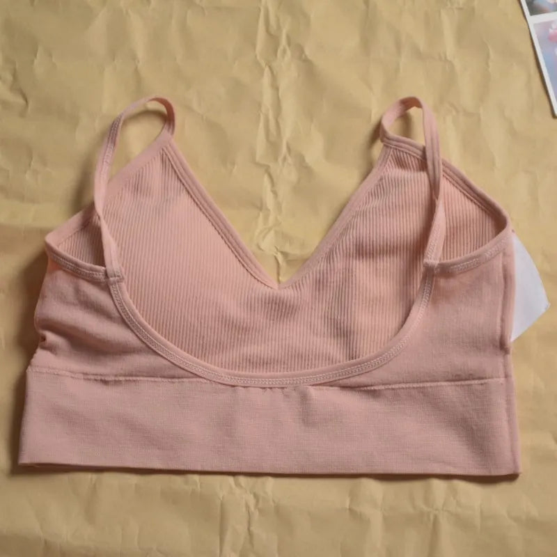 Women's Seamless  Underwear Set Bra And Thongs Lingerie Low Waist Panties