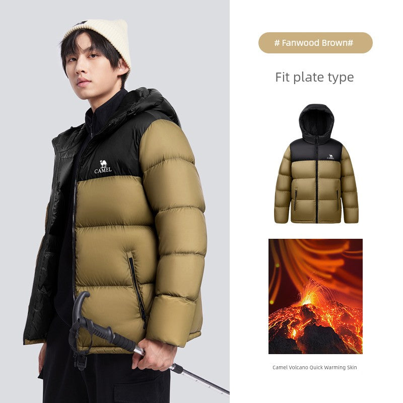 down Jacket Men's Winter Couple Short Velvet Thickened Warm Quilted Jacket