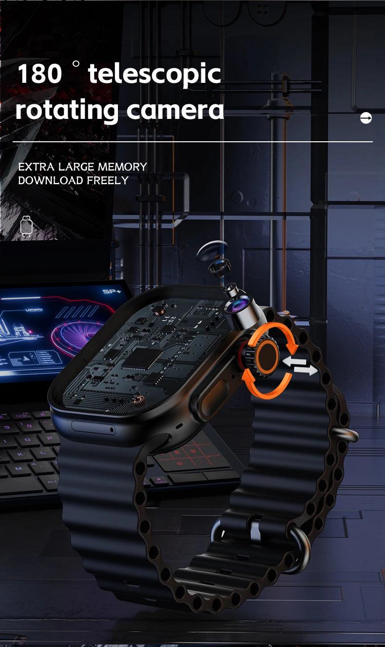 CD12 S11 Ultra 3 Smartwatch 4G 5G 2.26inch Amoled Android 12.0 Smart Watch With Rotary Camera Compass GPS WIFI 2080mAH Battery