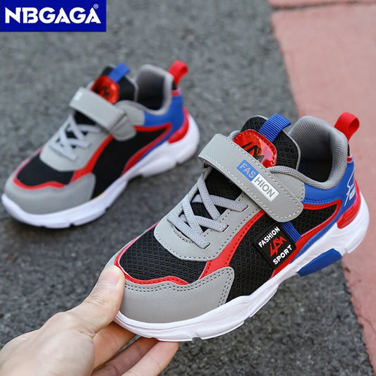 Children Sport Shoes Boys Fashion Mesh Breathable Casual Sneakers Lightweight Running Shoes Comfort