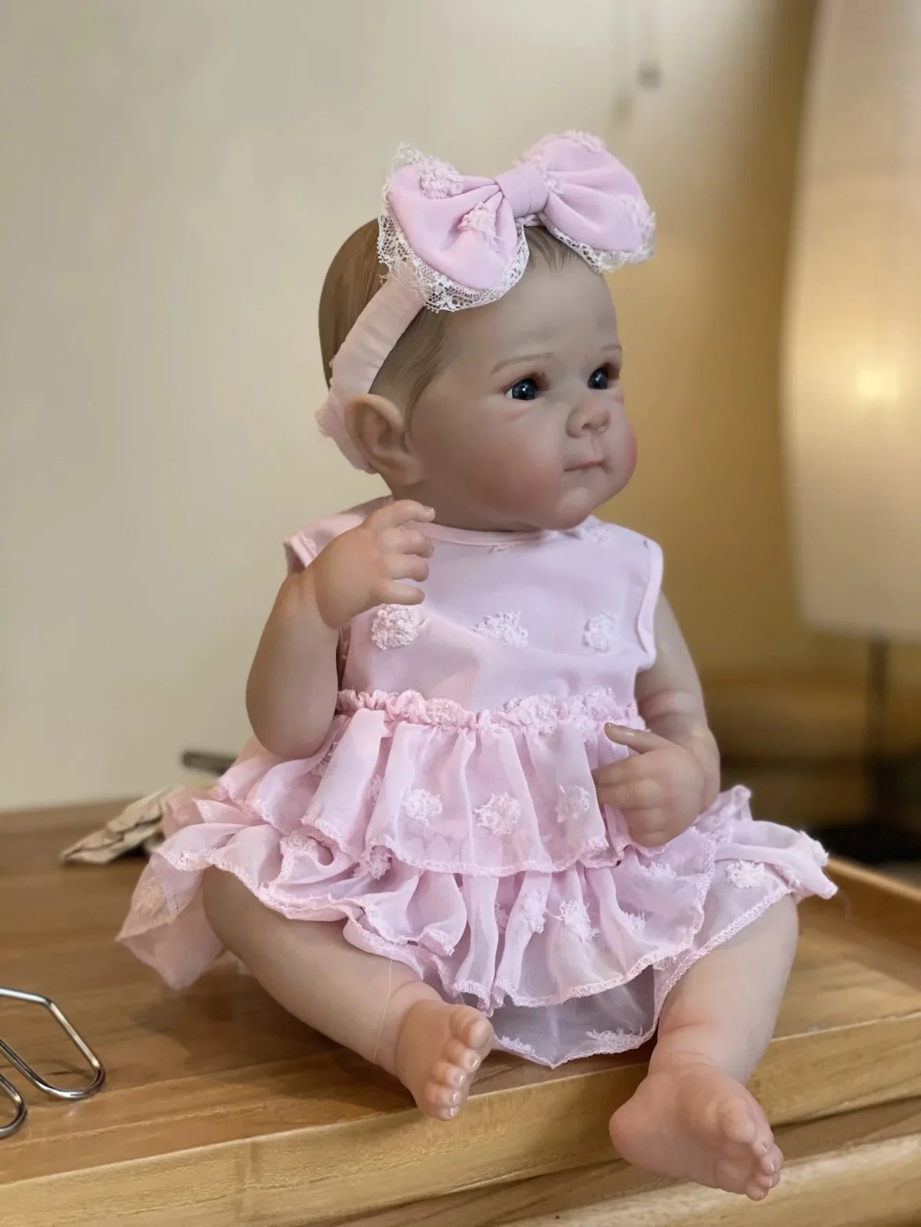18inch Girls Bettie Full Silicone Vinyl Bebe Reborn Lifelike Painted Soft Skin Doll For Children's Gift