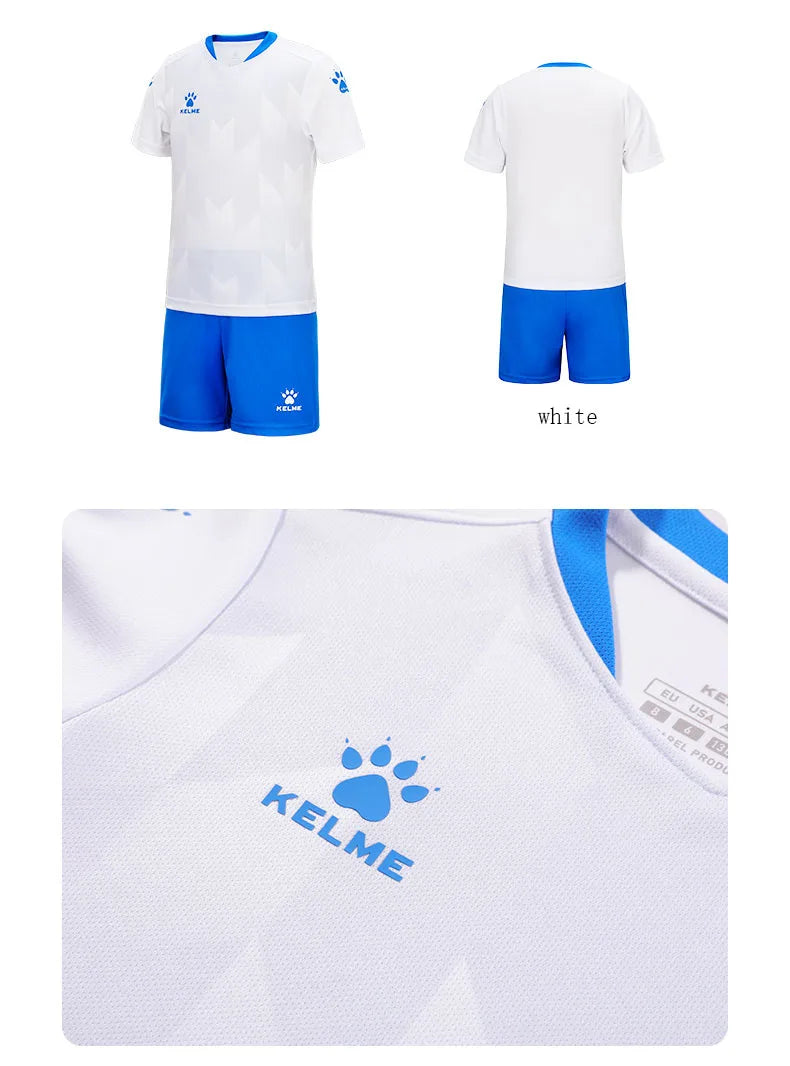 KELME Custom Kids Soccer Jersey Goalkeeper Soccer Jerseys Team Suis Short-sleeve Training Breathable Boys football  8251ZB3003