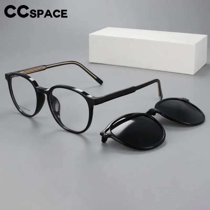 Sunglasses Women Round Magnetic Clip Fashion Computer Eyeglasses