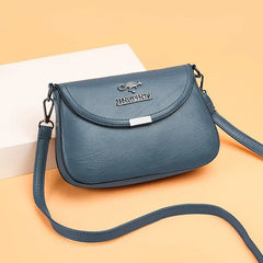 Women's Crossbody Soft Leather Texture Bag Fashionable Small Square Bag